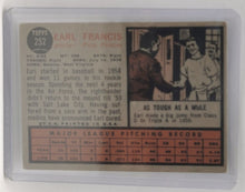 Load image into Gallery viewer, 2011 Topps Heritage 50th Anniversary 1962 Buybacks #252 Earl Francis
