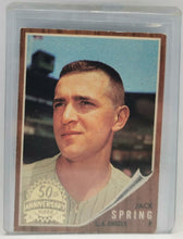 Load image into Gallery viewer, 2011 Topps Heritage 50th Anniversary 1962 Buybacks #257 Jack Spring (B)
