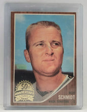 Load image into Gallery viewer, 2011 Topps Heritage 50th Anniversary 1962 Buybacks #262 Bob Schmidt (B)
