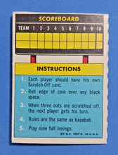 Load image into Gallery viewer, Harmon Killebrew 1970 Topps Play Baseball Scratch Off Unscratched!!
