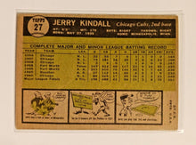 Load image into Gallery viewer, 2010 Topps Heritage 50th Anniversary 1961 Buybacks #27 Jerry Kindall
