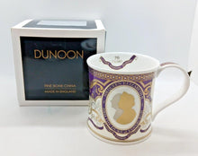 Load image into Gallery viewer, DUNOON Wessex Queen Elizabeth II Platinum Wedding Anniversary Bone China Mug
