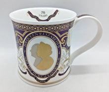 Load image into Gallery viewer, DUNOON Wessex Queen Elizabeth II Platinum Wedding Anniversary Bone China Mug
