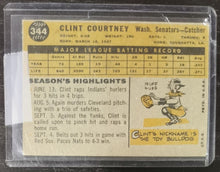 Load image into Gallery viewer, 2009 Topps Heritage 50th Anniversary 1960 Buybacks #344 Clint Courtney
