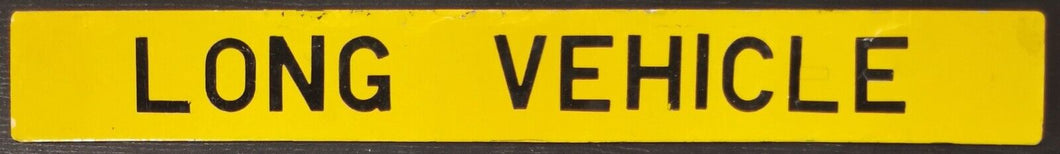 Barbados Long Vehicle Metal Sign