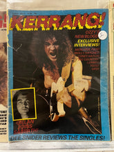 Load image into Gallery viewer, 1982-1986 Kerrang! Fortnightly, Lot of 5 Magazines
