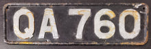 Load image into Gallery viewer, 1920- 1930 Orkney British Metal License Plates QA 760
