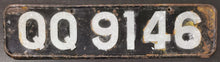 Load image into Gallery viewer, 1920&#39;s - 1930&#39;s British Surrey License Plates &quot;QQ 9146&quot;
