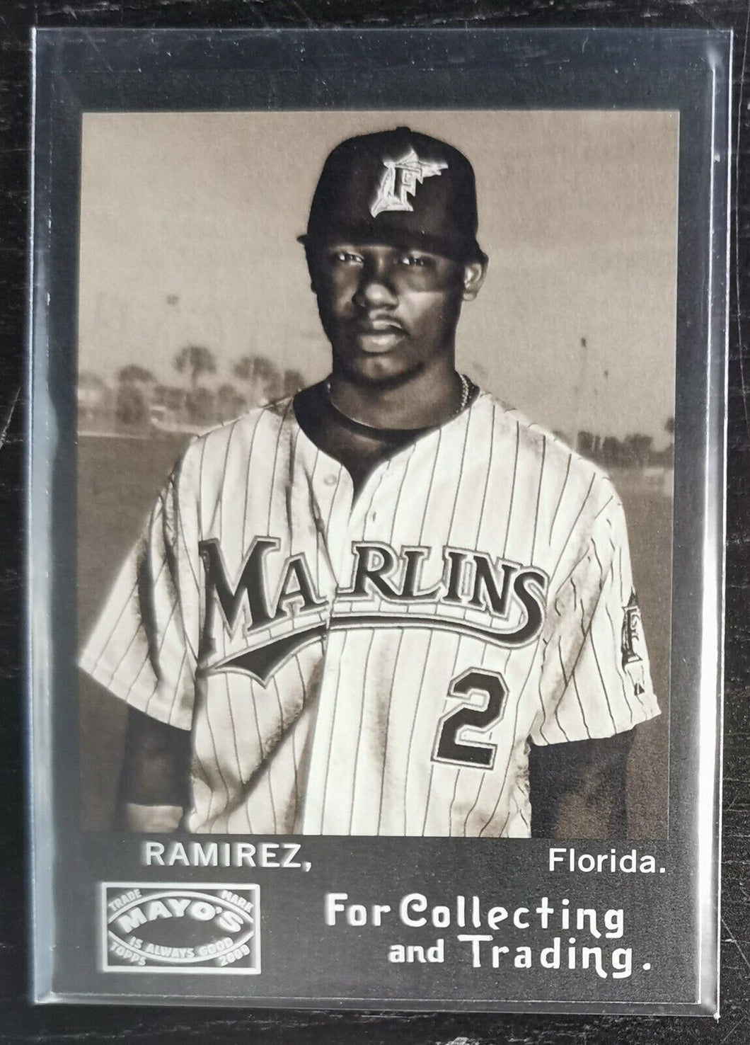 2009 Topps Heritage Mayo Hanley Ramirez Baseball Card TME-HR