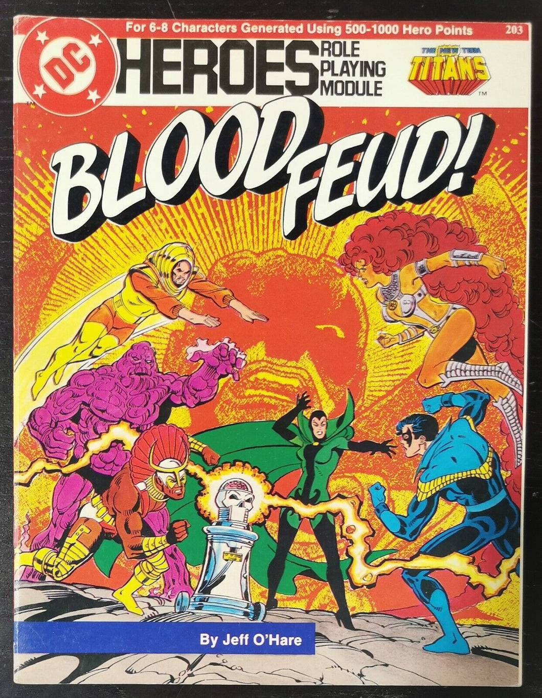 1985 Heroes Siege Role Playing Module Blood Feud! DC Comics #203