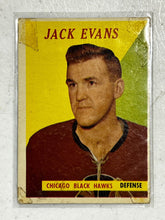 Load image into Gallery viewer, 1958 Topps #31 - Jack Evans Hockey Card
