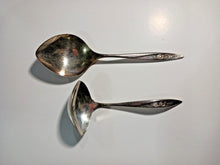 Load image into Gallery viewer, 1960 Community Morning Rose Silver Plate Casserole Spoon and Ladle Pair
