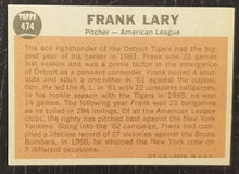 Load image into Gallery viewer, 1962 Topps Frank Lary #474 Baseball Card EX
