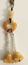 Load image into Gallery viewer, Chinese Jade Necklace -- Brown Cord
