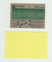 Load image into Gallery viewer, 1958 Topps Ed Shack #30 Signed Hockey Card w/ COA
