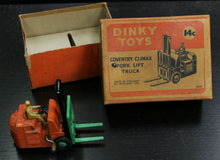 Load image into Gallery viewer, Dinky Toys 14c Coventry Climax Fork Lift Truck in Box Made in England by Meccano
