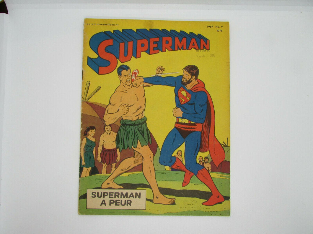 SUPERMAN NO.9 FRENCH COMIC INTERPRESSE  1967