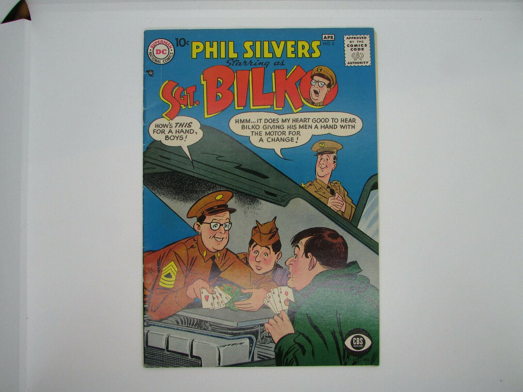 PHIL SILVERS SGT. BILKO COMICS NO. 6 MARCH - APRIL  1958  DC COMICS