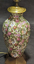 Load image into Gallery viewer, Crown Ducal Ware - England - Roseland Chintz - Table Lamp - Working
