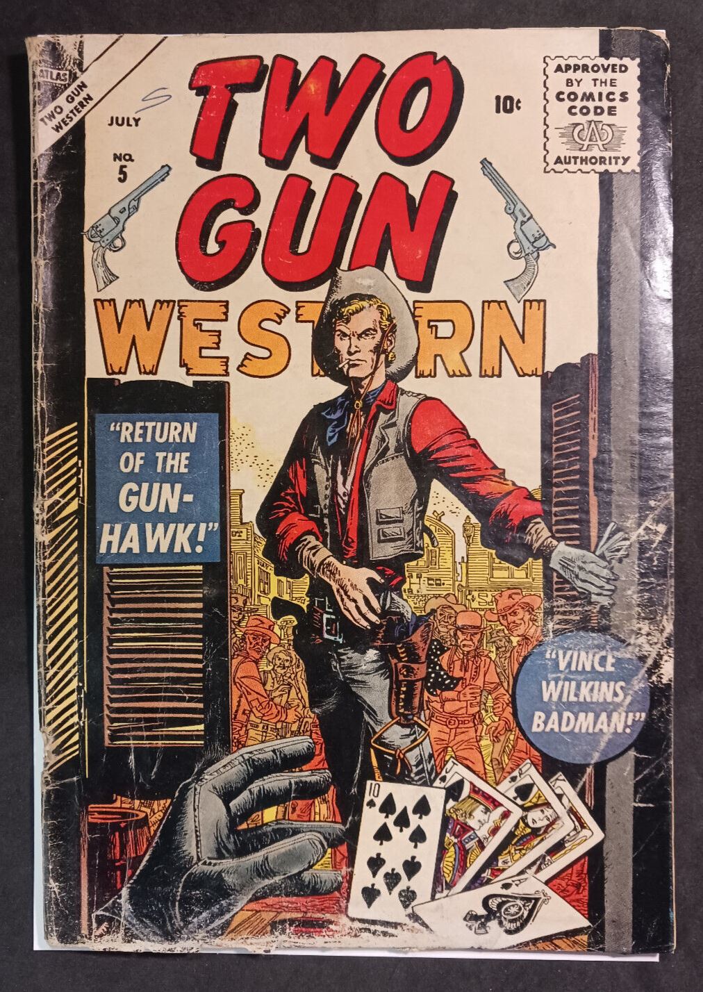 1956 Atlas Two Gun Western Issue #5 Precode