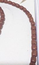 Load image into Gallery viewer, Natural Red Coral Bead Necklace / Strand With 18 Kt Gold Clasp - 24&quot;
