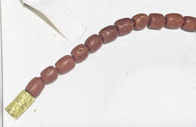 Load image into Gallery viewer, Natural Red Coral Bead Necklace / Strand With 18 Kt Gold Clasp - 24&quot;
