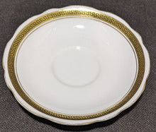 Load image into Gallery viewer, Foley Bone China Tea Cup &amp; Saucer Set -- Gold / Greek Key Border
