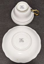 Load image into Gallery viewer, Foley Bone China Tea Cup &amp; Saucer Set -- Gold / Greek Key Border
