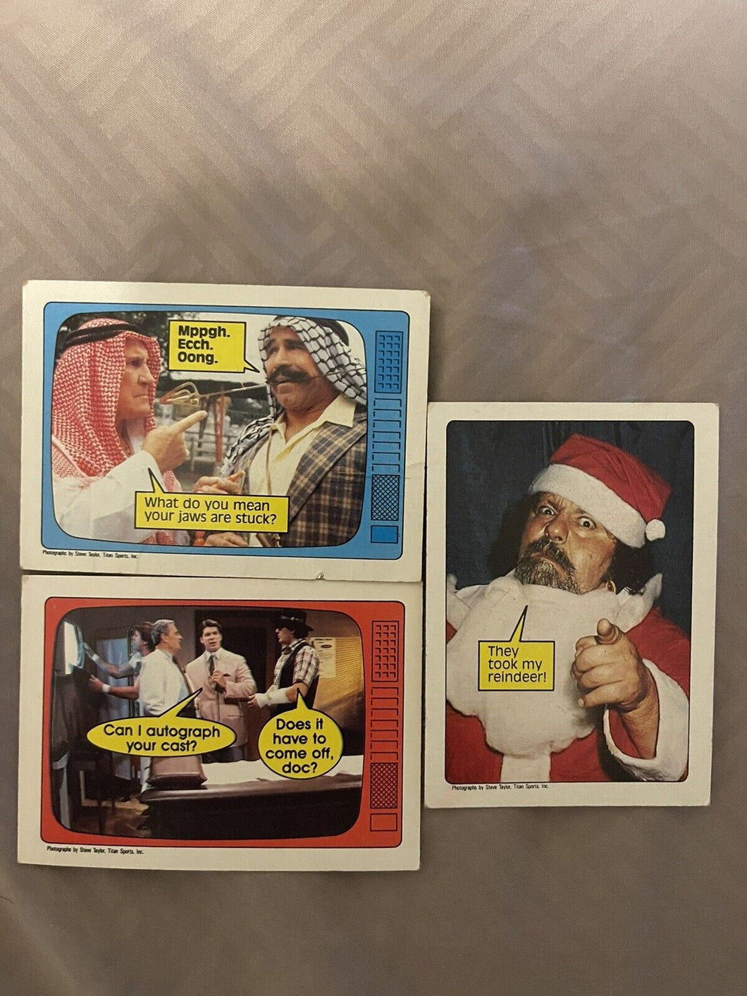 WWF Topps 1985 Cards 1985 #62 #63 #66