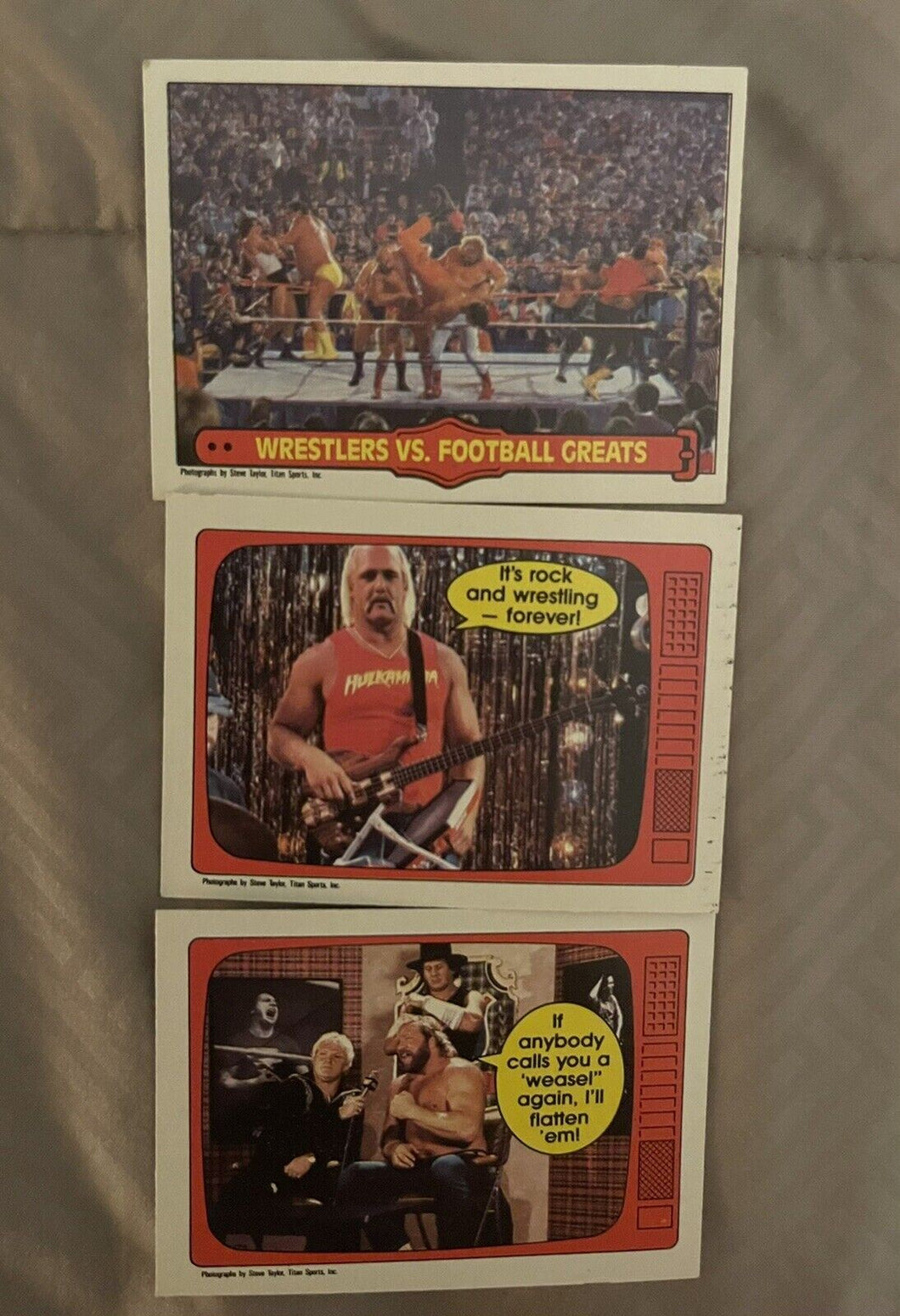 WWF O Pee Chee cards #65,66 Superstars, Ringside #67