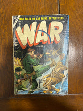 Load image into Gallery viewer, 1950 Atlas Battle #60, Rugged Action #4, War #22 and 27 lot of 4 comics
