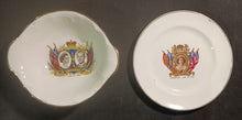 Load image into Gallery viewer, 1953 Queen Elizabeth II Coronation Porcelain Plate and Commemorating Bowl Lot
