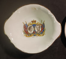 Load image into Gallery viewer, 1953 Queen Elizabeth II Coronation Porcelain Plate and Commemorating Bowl Lot
