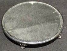 Load image into Gallery viewer, Rare Antique Silver Plate Footed Mirror Plateau - Round - Forbes Silver Co.
