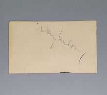 Load image into Gallery viewer, Big Band Baritone Singer Vaughn Monroe Autographed Note
