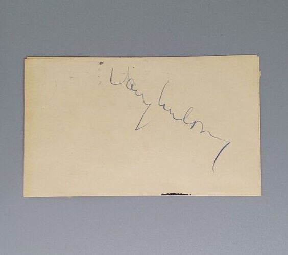 Big Band Baritone Singer Vaughn Monroe Autographed Note