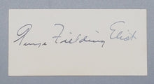 Load image into Gallery viewer, Reporter &amp; Writer George Fielding Eliot Autograph Signed
