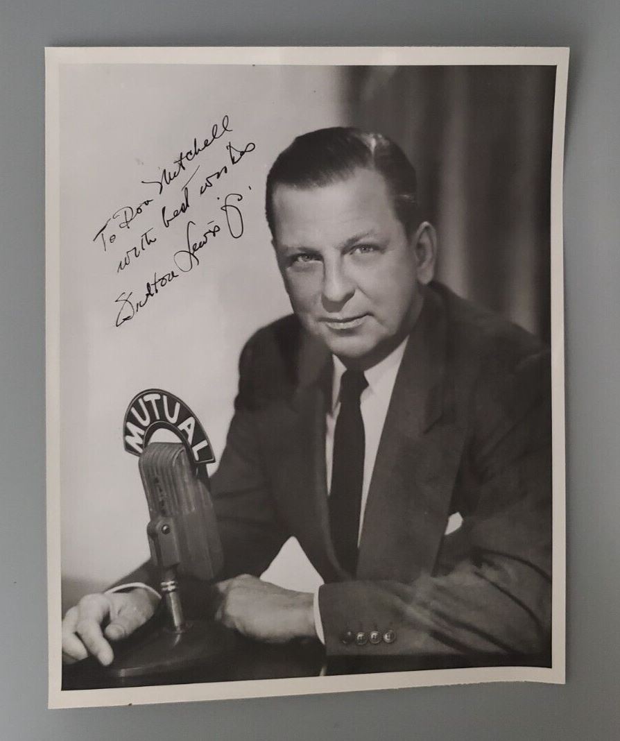 Radio Reporter Fulton Lewis Jr. Autograph Signed