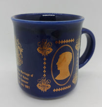 Load image into Gallery viewer, 1981 Marriage of H.R.H Prince of Wales &amp; Lady Diana Spencer Commemorate Mug
