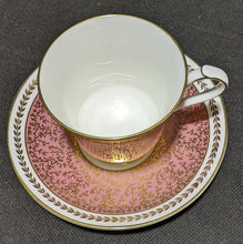 Load image into Gallery viewer, AYNSLEY Bone China Tea Cup &amp; Saucer - Pink With Gold Twig Design - 2968
