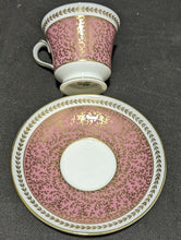 Load image into Gallery viewer, AYNSLEY Bone China Tea Cup &amp; Saucer - Pink With Gold Twig Design - 2968
