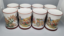 Load image into Gallery viewer, 8 Mugs Lot featuring Asian Detailed Paintings
