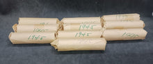 Load image into Gallery viewer, 1945 Canadian Nickel Roll (Canada 5 cent) (40 coins per roll) x 10 Rolls Lot B
