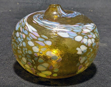 Load image into Gallery viewer, Beautiful, Delicate Art Glass Orb / Vase -- Signed -- Orange
