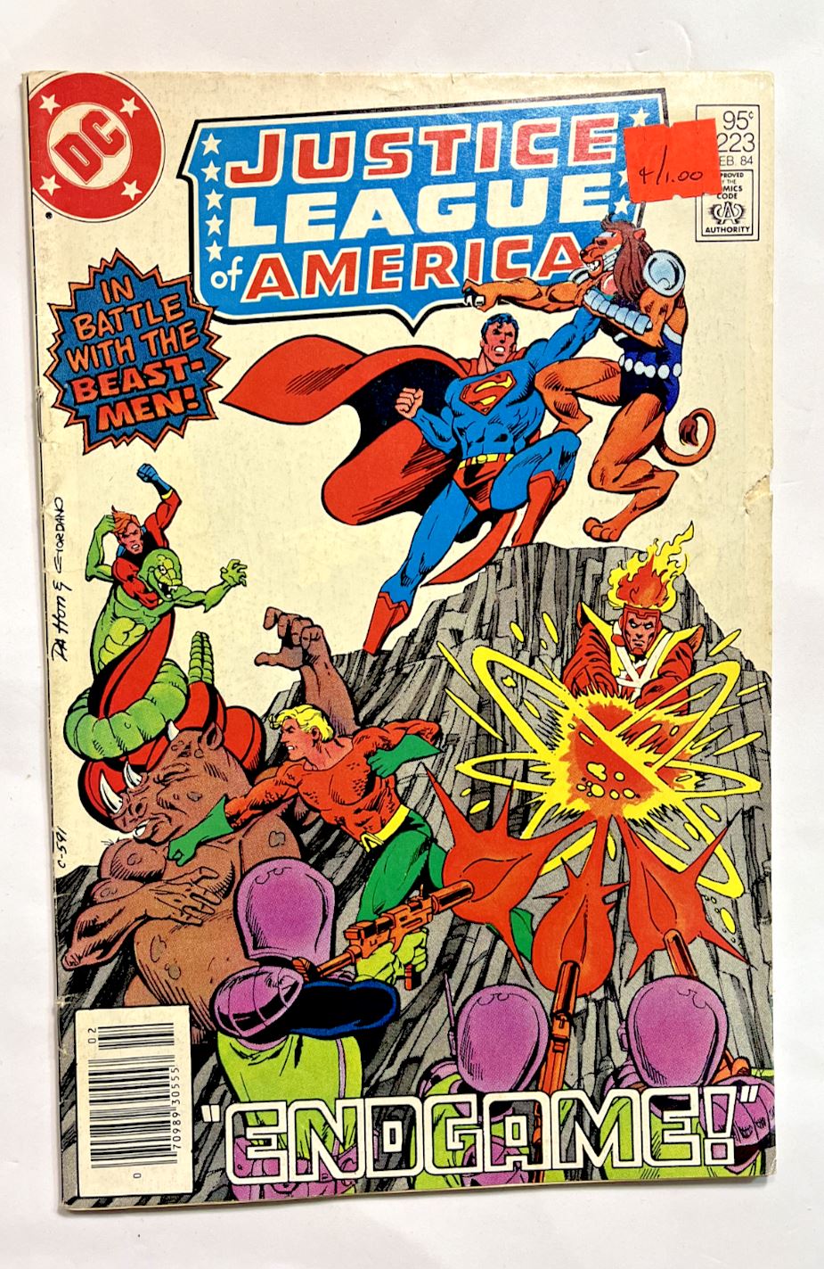 1983 Justice League of America # 223, DC, VG, CDN Newsstand