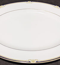 Load image into Gallery viewer, WEDGWOOD Bone China Platter - Cavendish - Cobalt &amp; Gold - 15 1/4&quot;
