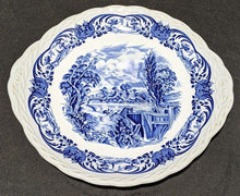 Load image into Gallery viewer, W.H. Grindley &amp; co. Staffordshire England - Blue &amp; White Cake Plate
