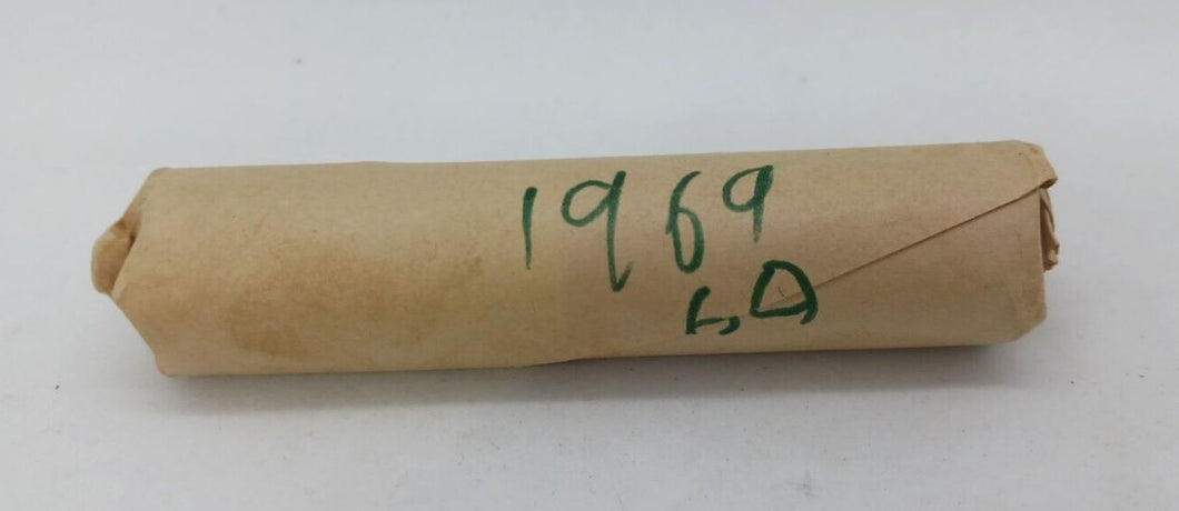 1969 Canadian Pennies (50 coins per roll) 1 Roll