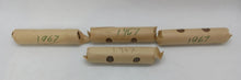 Load image into Gallery viewer, 1967 Canadian Pennies (50 coins per roll) 4 Rolls
