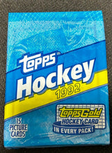 Load image into Gallery viewer, 1992 Topps Hockey Picture Cards 36Packs, EX+ condition (SEALED PACKS)
